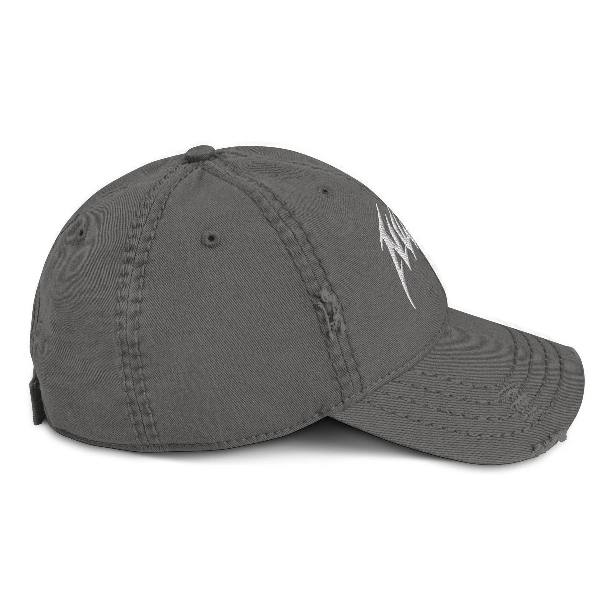 DARK MODE x METAL MANIA / Distressed Dad Hat - NWRLD CLOTHING
