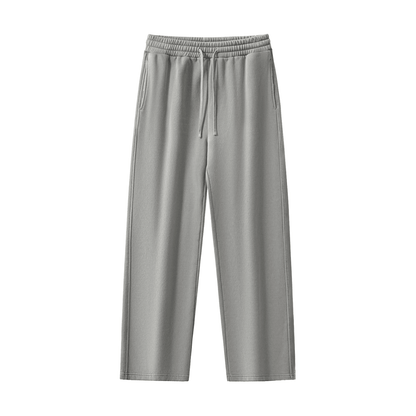 NWRLD CLEAN / Frayed Enzyme Washed Fleece Sweatpants - NWRLD CLOTHING