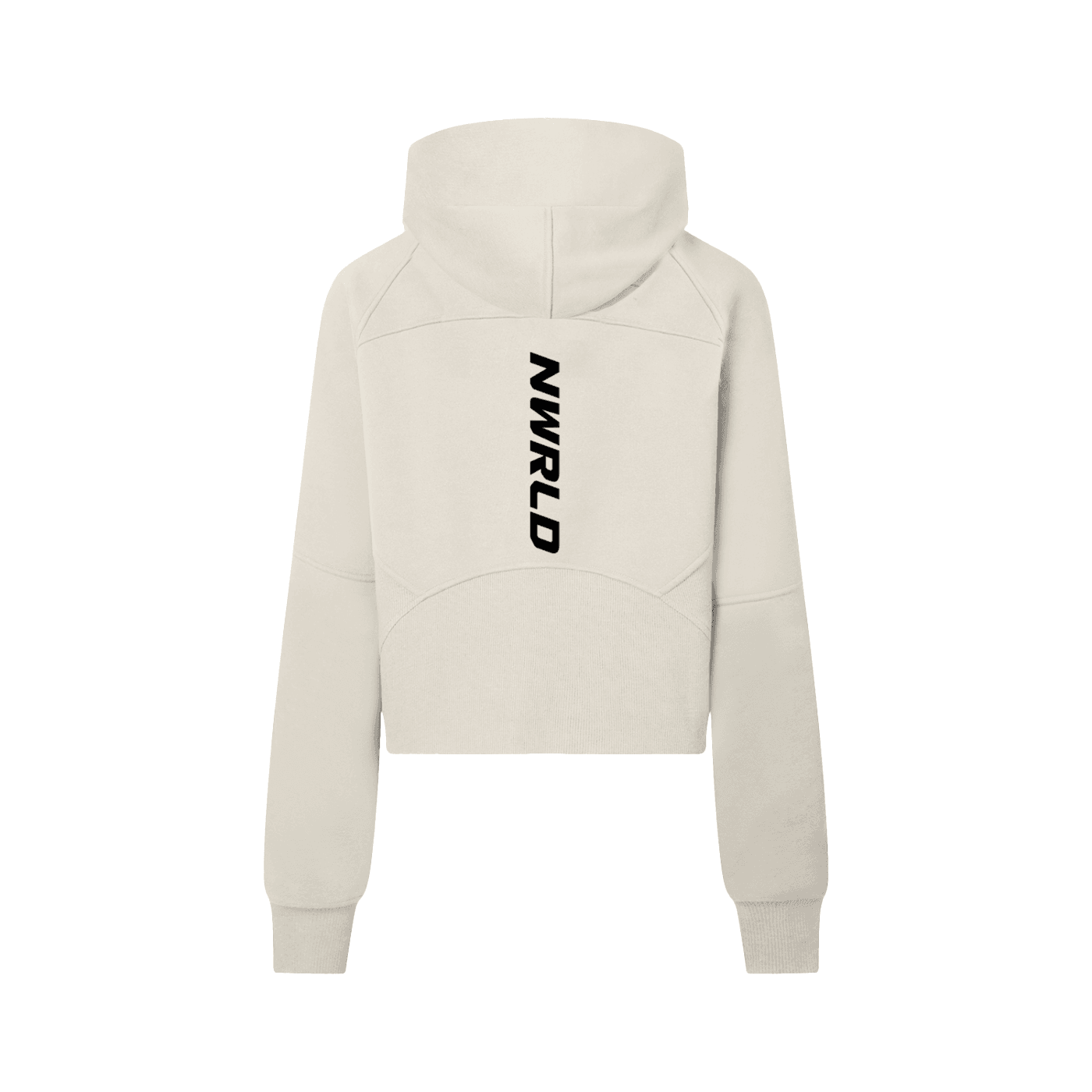 NWRLD ESSENTIALS / Cropped Half-Zip Hoodie - NWRLD CLOTHING