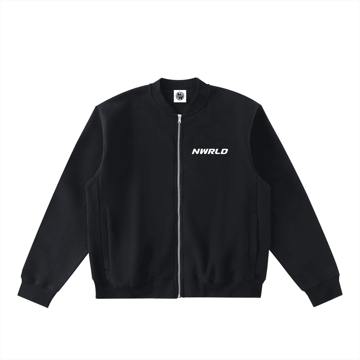 NWRLD ESSENTIAL / Zip-Up Varsity Jacket - NWRLD CLOTHING