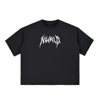 DARKMODE x METALMANIA / Boxy Half-Sleeve T-Shirt - NWRLD CLOTHING
