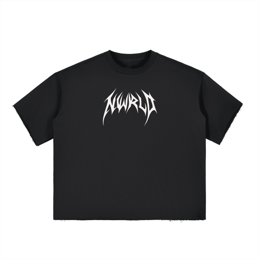 DARKMODE x METALMANIA / Boxy Half-Sleeve T-Shirt - NWRLD CLOTHING
