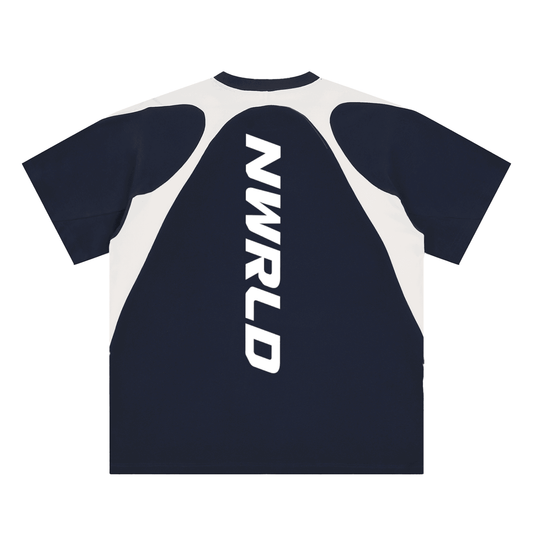 NWRLD ESSENTIALS / Contrast Panel Cotton T-Shirt - NWRLD CLOTHING