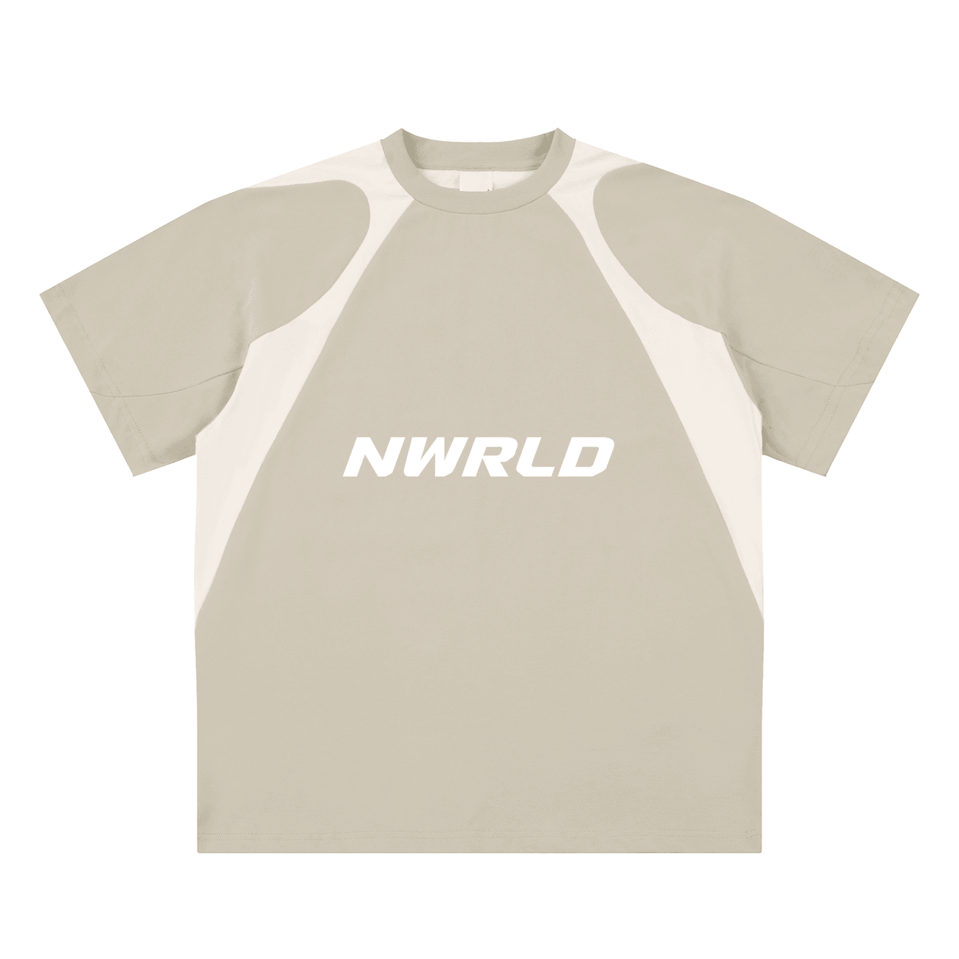 NWRLD ESSENTIALS / Contrast Panel Cotton T-Shirt - NWRLD CLOTHING