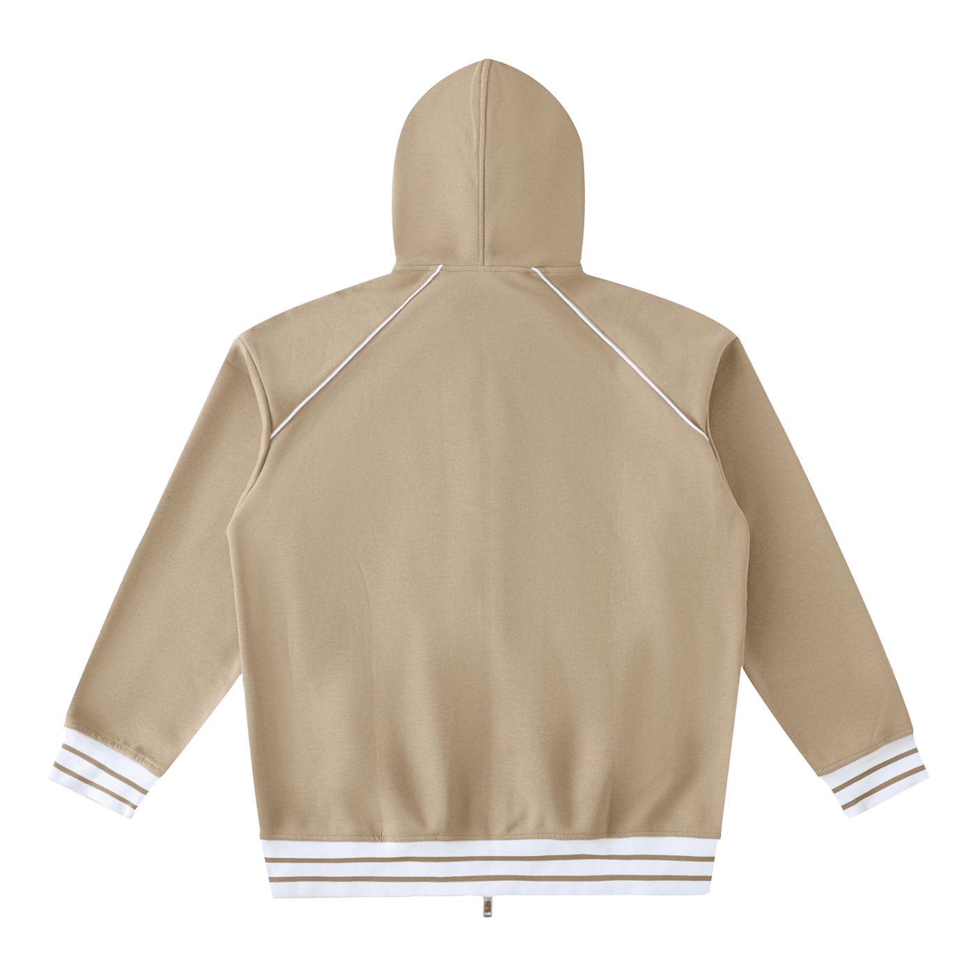 NWRLD ESSENTIAL / Striped Zip-Up Hoodie - NWRLD CLOTHING