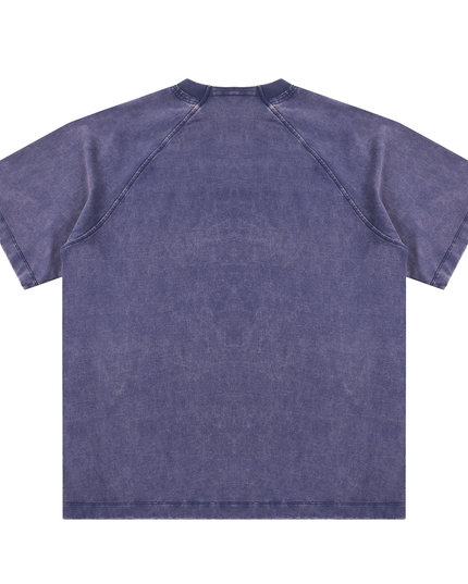 Vintage Washed Raglan Cotton T-Shirt