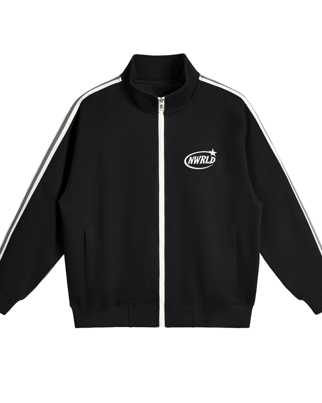 NWRLD 002 | Contrast Side-Stripe Collar Jacket