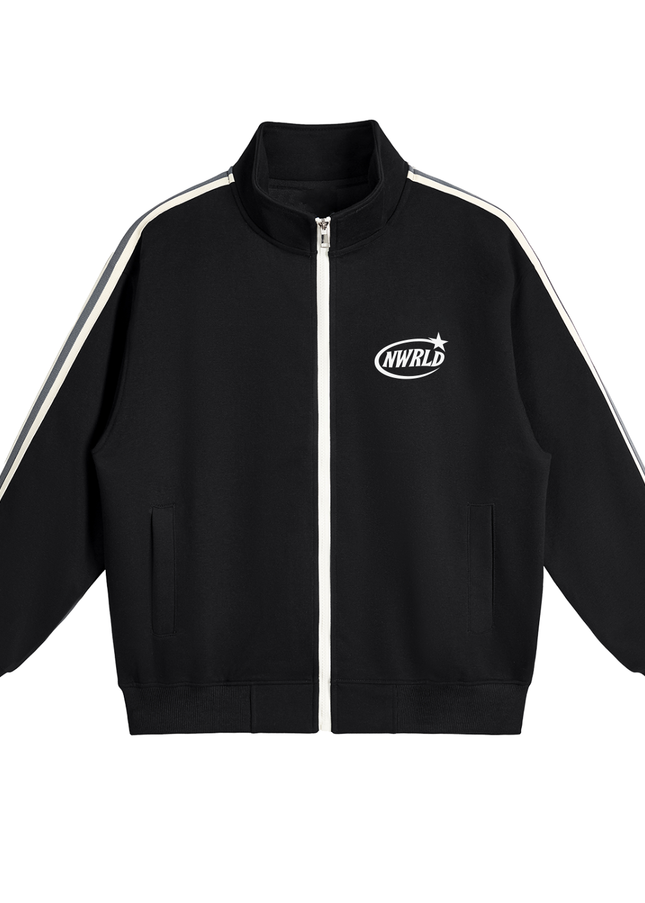 NWRLD 002 | Contrast Side-Stripe Collar Jacket