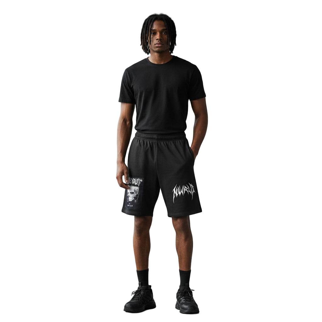 DARK MODE x METAL MANIA / Essential Heavyweight Cotton Shorts - NWRLD CLOTHING