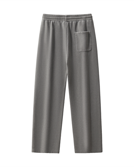 Frayed Enzyme Washed Fleece Sweatpants