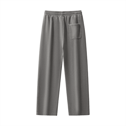 NWRLD CLEAN / Frayed Enzyme Washed Fleece Sweatpants - NWRLD CLOTHING