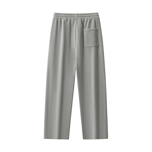 NWRLD CLEAN / Frayed Enzyme Washed Fleece Sweatpants - NWRLD CLOTHING