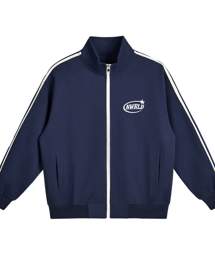 NWRLD 002 | Contrast Side-Stripe Collar Jacket