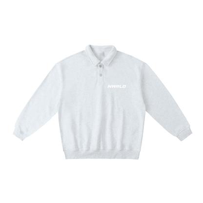 NWRLD ESSENTIALS / Polo-Collar Sweatshirt - NWRLD CLOTHING
