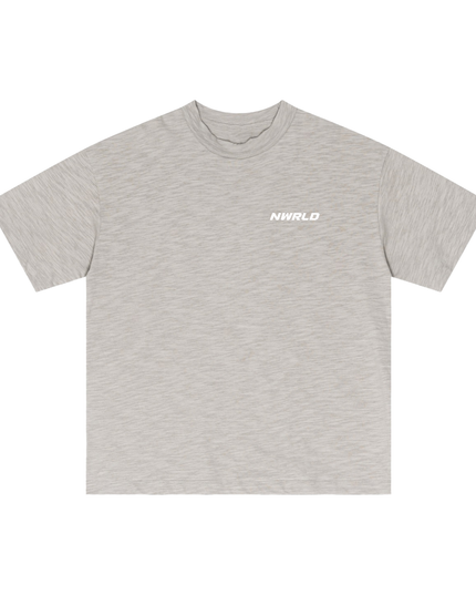 Lightweight Slub Cotton Plain T-Shirt