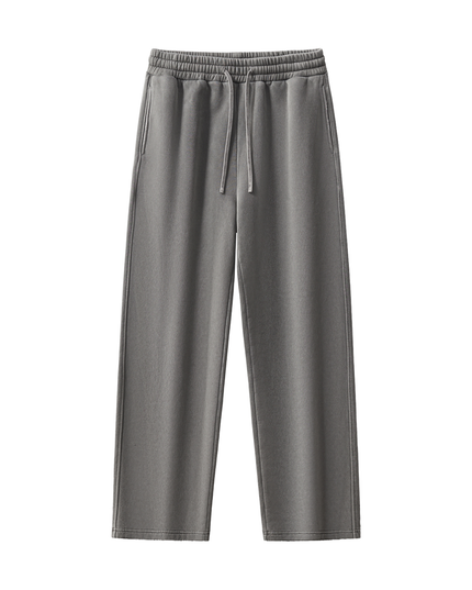 Frayed Enzyme Washed Fleece Sweatpants