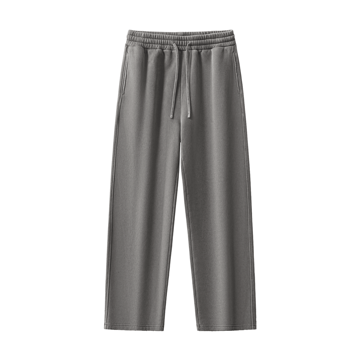NWRLD CLEAN / Frayed Enzyme Washed Fleece Sweatpants - NWRLD CLOTHING
