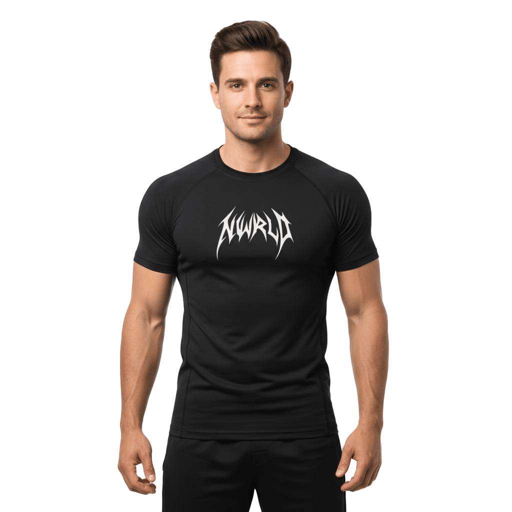 DARKMODE x METALMANIA / Performance Compression T-shirt - NWRLD CLOTHING