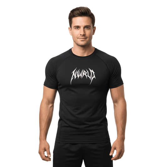 DARKMODE x METALMANIA / Performance Compression T-shirt - NWRLD CLOTHING