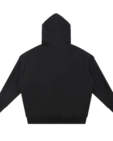NWRLD 002 Contrast Tape Zip Hoodie
