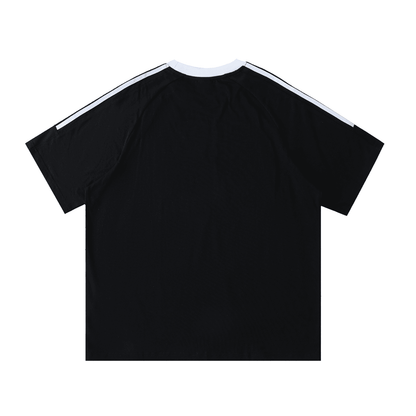 NWRLD ESSENTIALS / Contrast Tape Crewneck T-Shirt - NWRLD CLOTHING