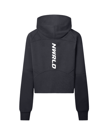 Cropped Half-Zip Hoodie
