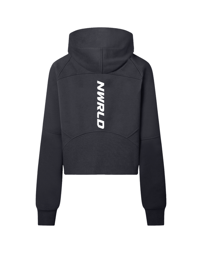 Cropped Half-Zip Hoodie