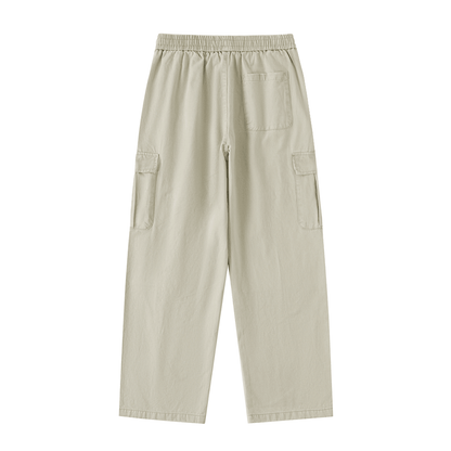 NWRLD ESSENTIALS / Drawstring Straight-Leg Cargo Pants - NWRLD CLOTHING