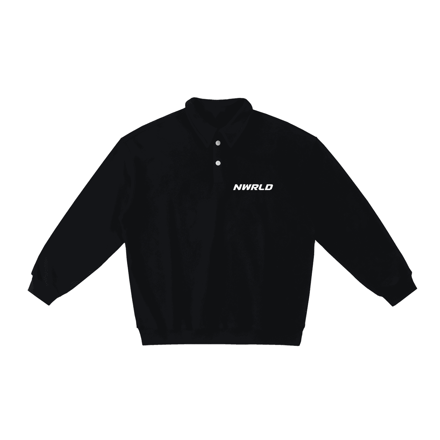 NWRLD ESSENTIALS / Polo-Collar Sweatshirt - NWRLD CLOTHING