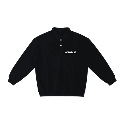 NWRLD ESSENTIALS / Polo-Collar Sweatshirt - NWRLD CLOTHING