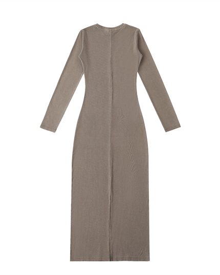 NWRLD 003 | Dyed Washed Slit Maxi Dress