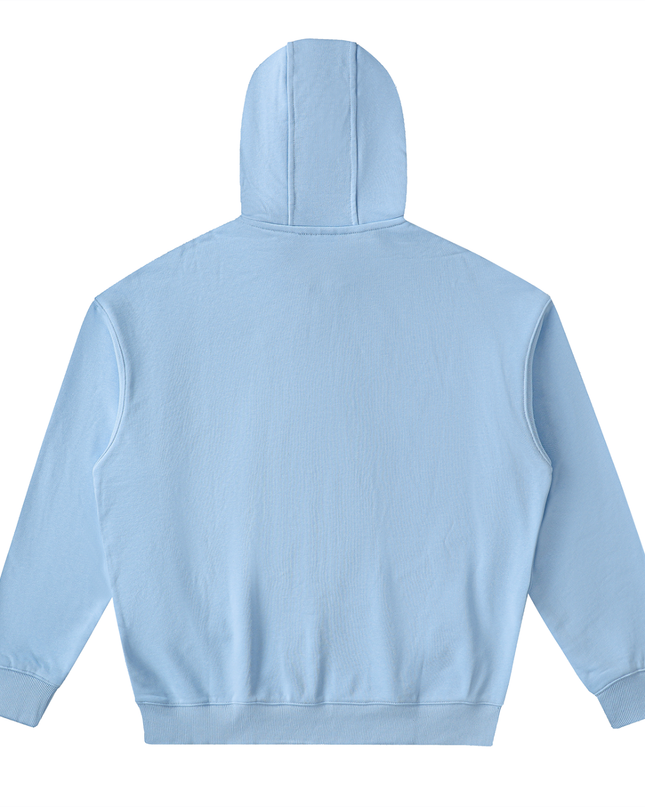 Drop-Shoulder Zip Up Hoodie