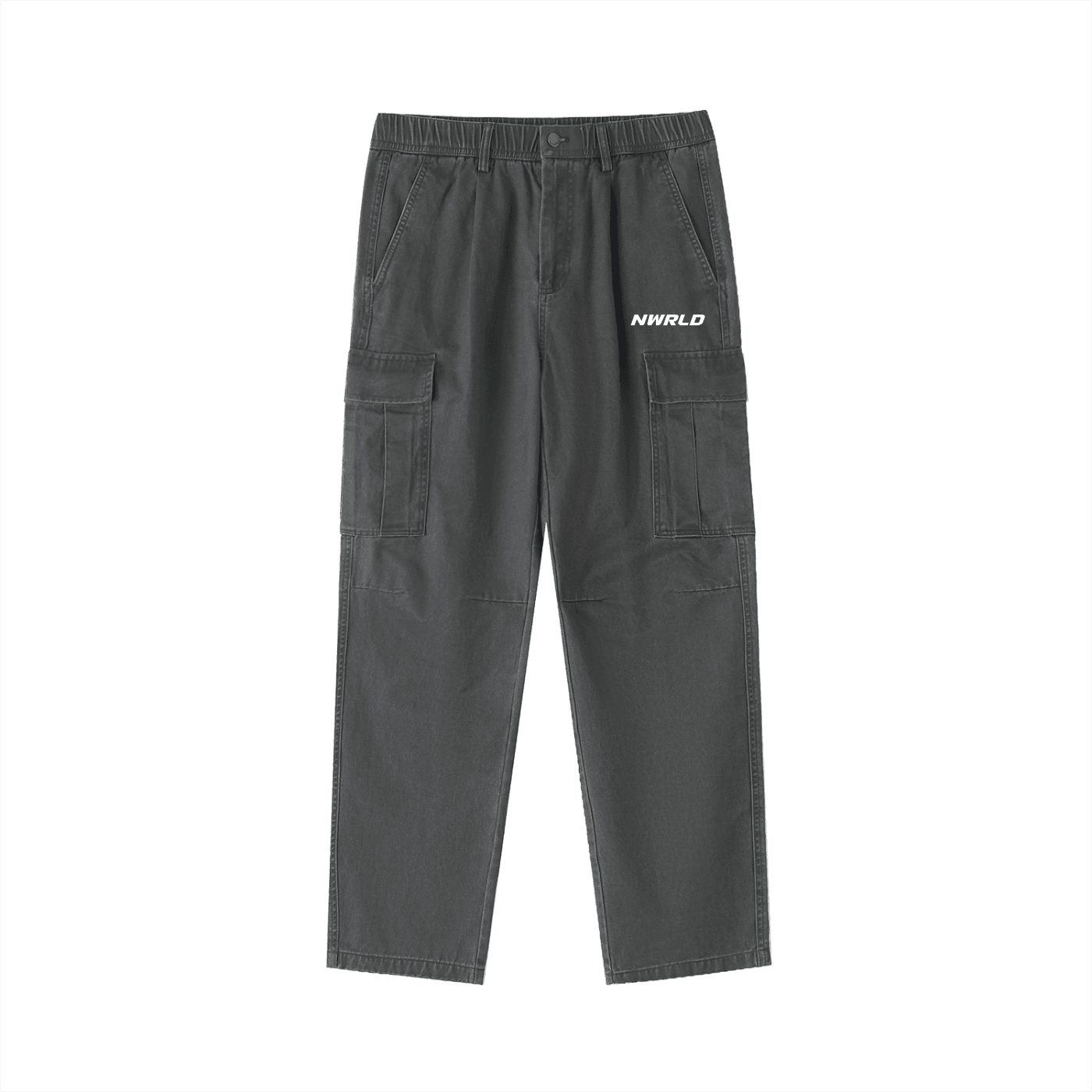 NWRLD ESSENTIALS / Elastic-Waist Cargo Pants - NWRLD CLOTHING