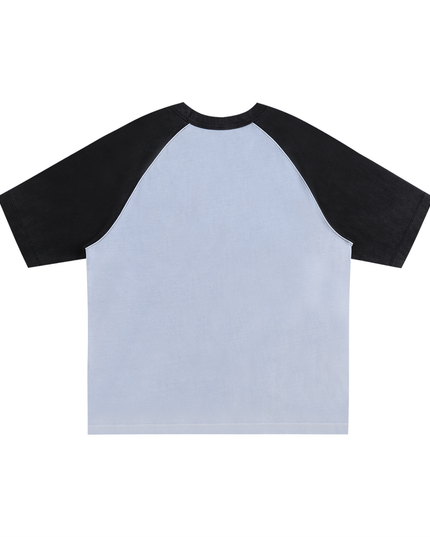 Color-Blocked Raglan Sleeve T-Shirt