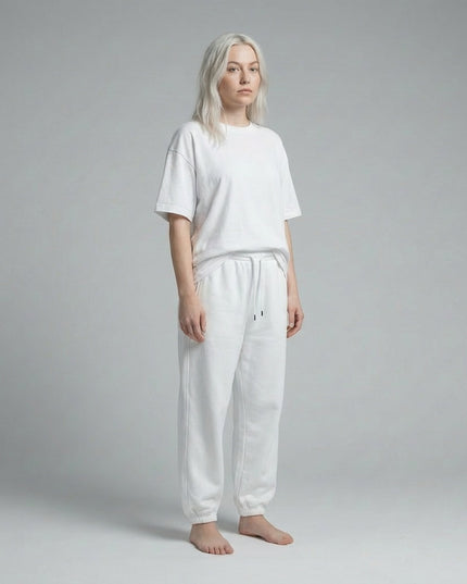 Model wearing Essential Jogged Sweatpants